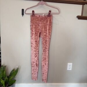 Lululemon Pink Velvet Leggings size 4